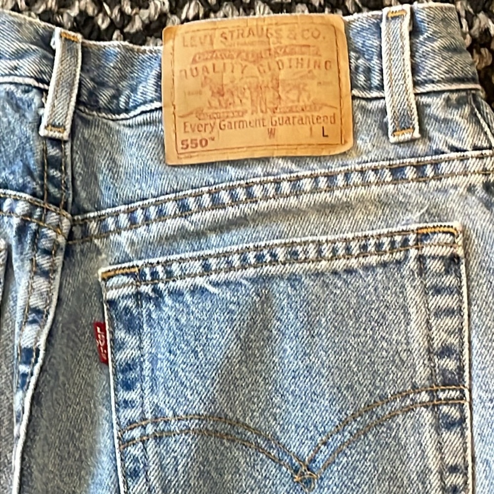 Vintage Levi’s 550 Womens Sz 27 High Waist Mom Jeans Straight Leg Light Wash Y2K - Picture 8 of 8